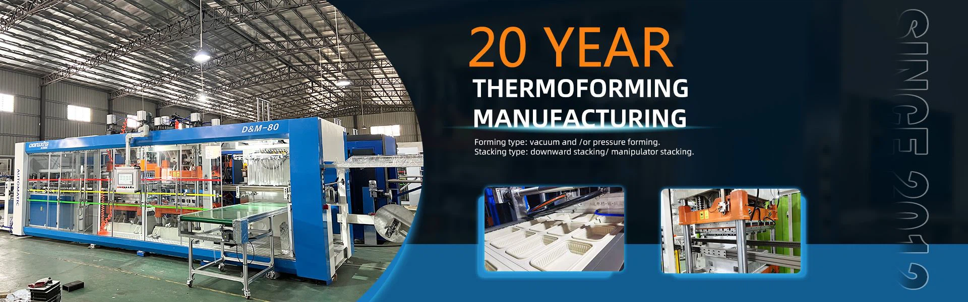 Automatic plastic thermoforming machine