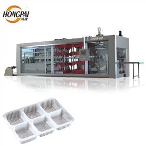 Three Stations Automatic PP Plastic Sheet Biscuit Tray Vacuum Forming Machine